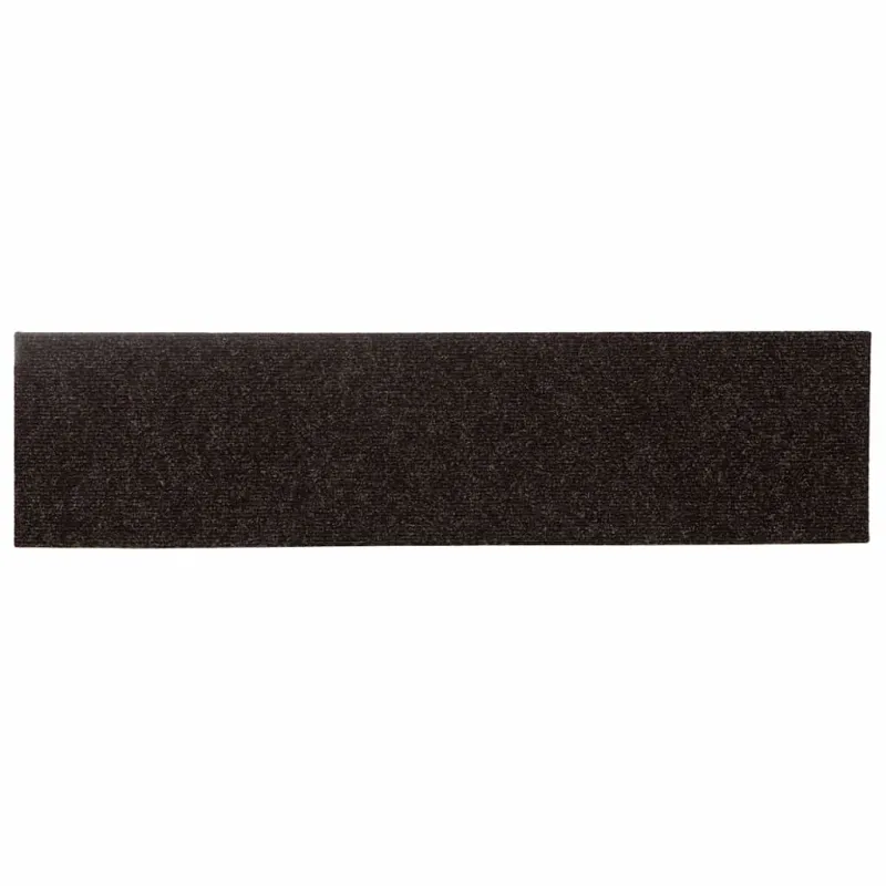 Laiptų kilimėliai, lipnūs, 30 vnt., 76x20 cm, tamsiai rudi, stačiakampiai