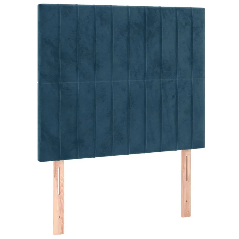 Lovos rėmas be čiužinio tamsiai mėlynas 120x200 cm aksomas