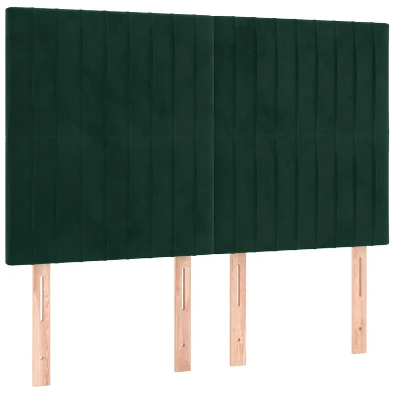 Lovos rėmas be čiužinio tamsiai žalias 140x190 cm aksomas