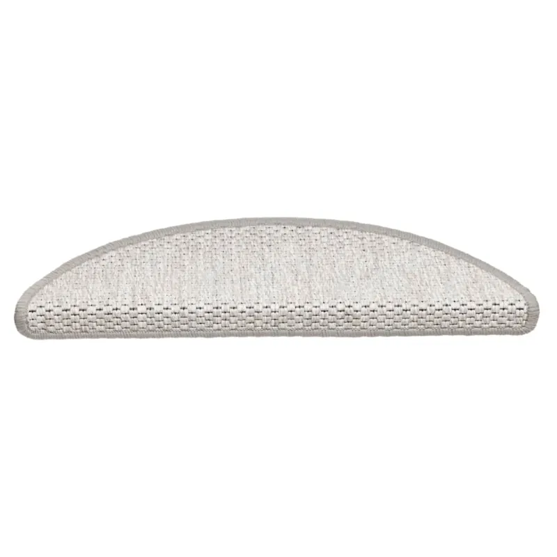 Laiptų kilimėliai Lipni Sisal-Look 30 vnt 56x17x3 cm Platina