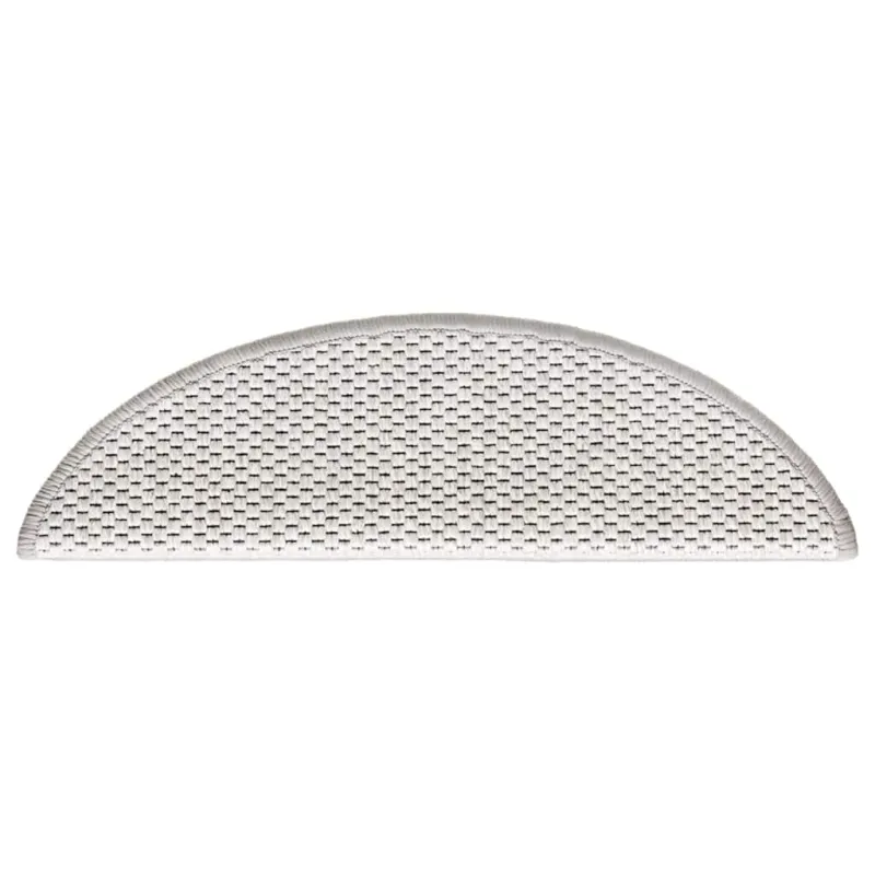 Laiptų kilimėliai Lipni Sisal-Look 30 vnt 56x17x3 cm Platina