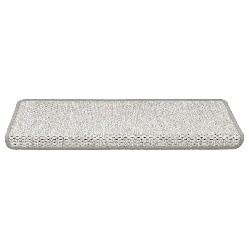 Laiptų kilimėliai Lipni Sisal-Look 30 vnt 65x21x4 cm Platina