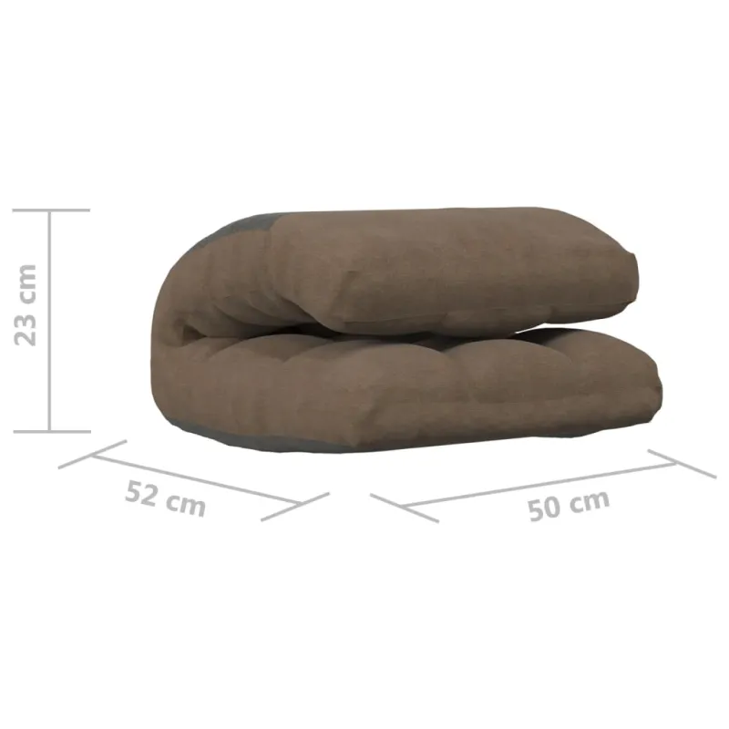 Sulankstomas čiužinukas-kėdė, taupe spalvos, audinys