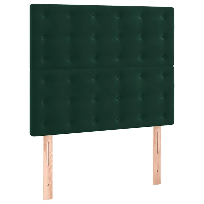 Lovos rėmas be čiužinio tamsiai žalias 90x200 cm aksomas