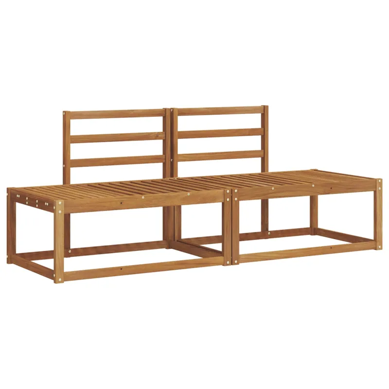 Lauko sofos komplektas 2 pcs Natūrali 182,5 x 63 x 73 cm