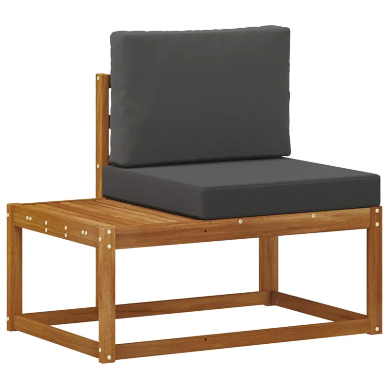 Lauko sofos komplektas su pagalve 2 pcs Natūrali