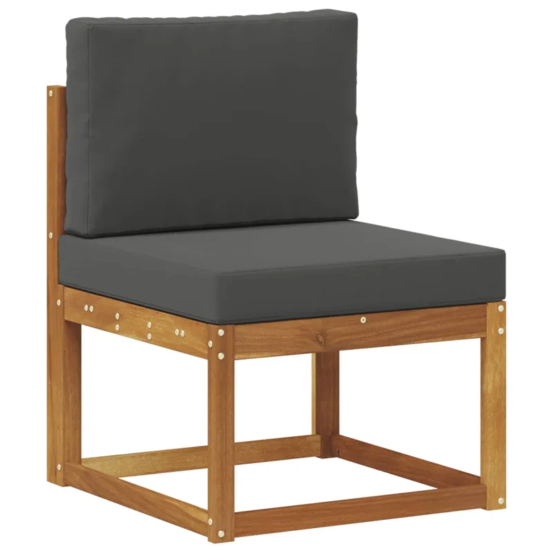 Lauko sofos komplektas 11 pcs Natūralus ir antracitas