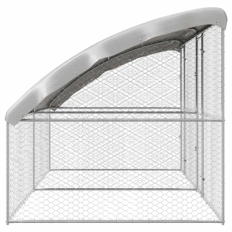 Šunų narvas 2 pcs Sidabro 4 x 2 x 2 m Galvanizuotas plienas