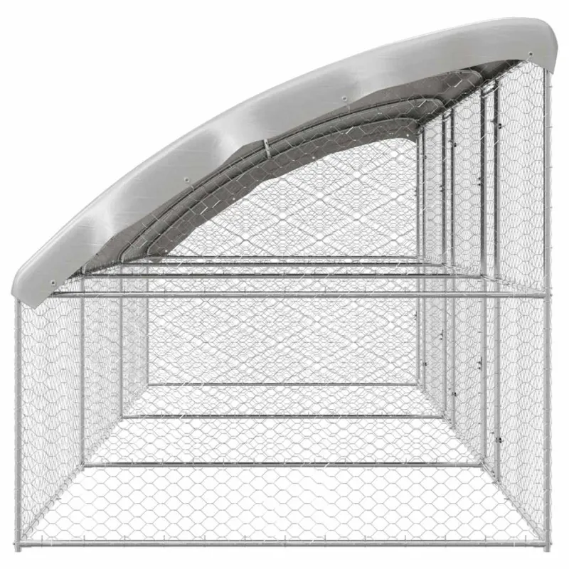 Šunų narvas 3 pcs Sidabro 6 x 2 x 2 m Galvanizuotas plienas