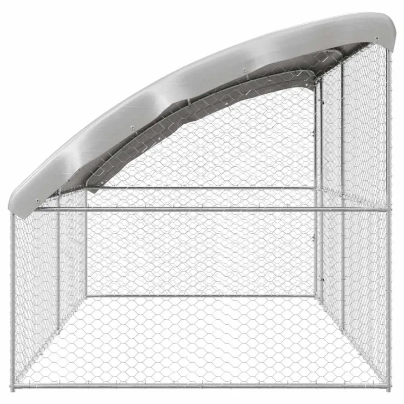 Šunų narvas 2 pcs Sidabro 4 x 2 x 2 m Galvanizuotas plienas