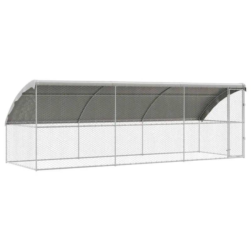 Šunų narvas 3 pcs Sidabro 6 x 2 x 2 m Galvanizuotas plienas