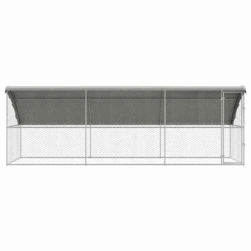 Šunų narvas 3 pcs Sidabro 6 x 2 x 2 m Galvanizuotas plienas