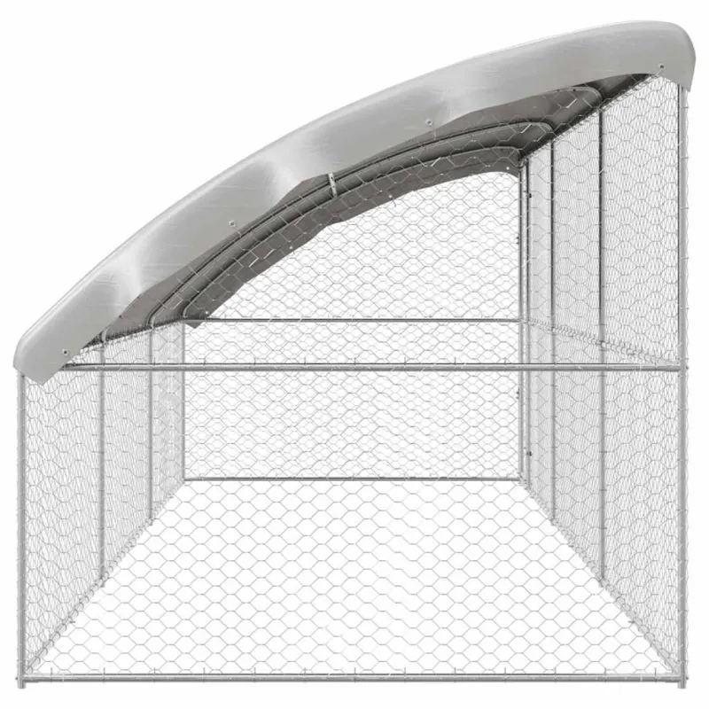 Šunų narvas 3 pcs Sidabro 6 x 2 x 2 m Galvanizuotas plienas