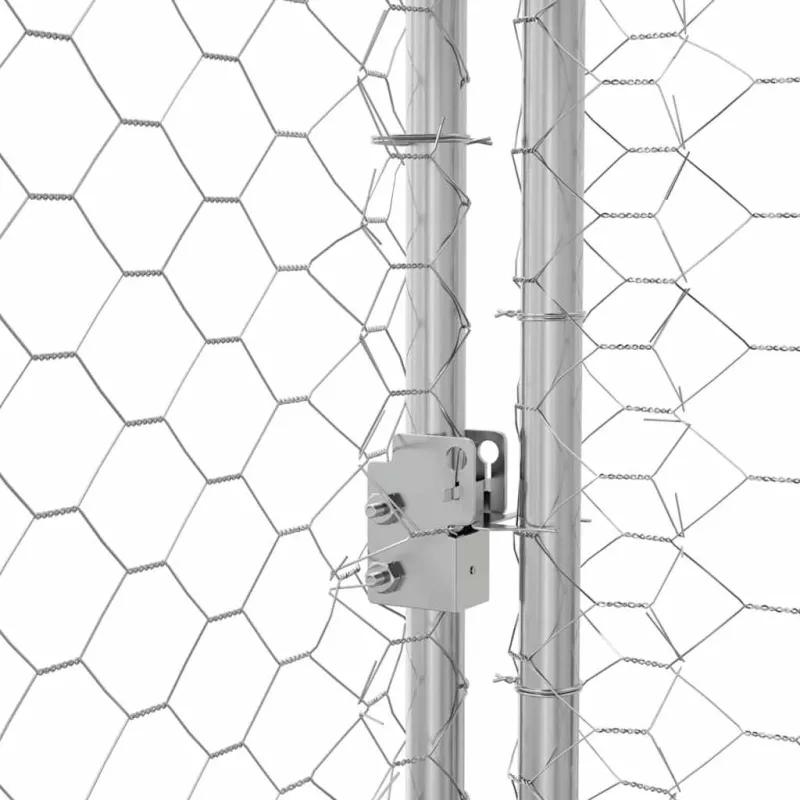 Šunų narvas 3 pcs Sidabro 6 x 2 x 2 m Galvanizuotas plienas