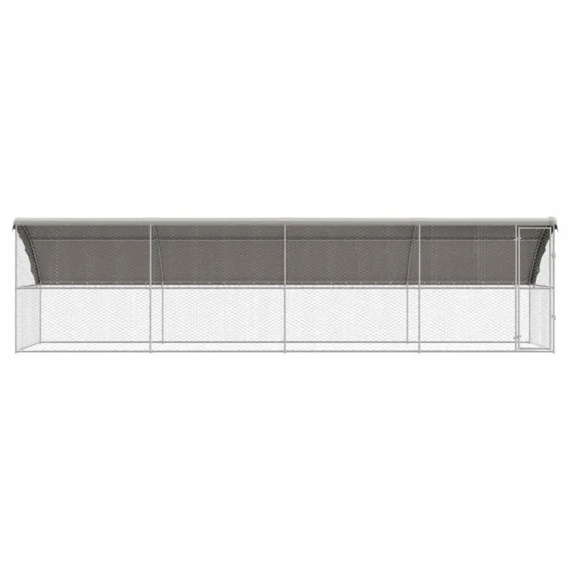 Šunų narvas 4 pcs Sidabro 8 x 2 x 2 m Galvanizuotas plienas