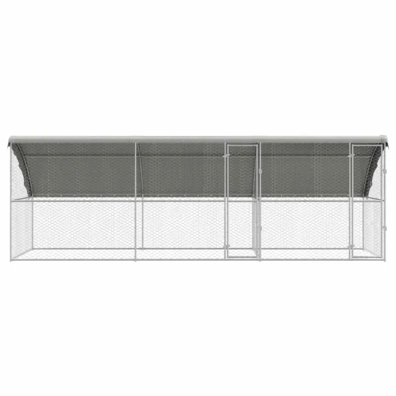 Šunų narvas 3 pcs Sidabro 6 x 2 x 2 m Galvanizuotas plienas