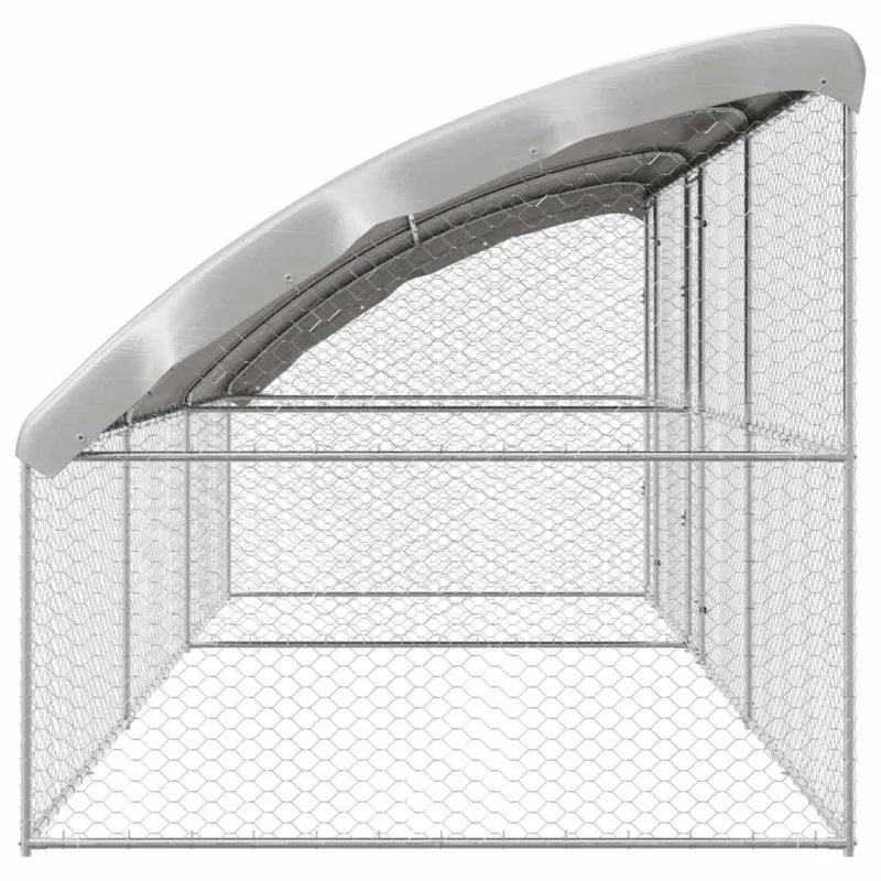 Šunų narvas 3 pcs Sidabro 6 x 2 x 2 m Galvanizuotas plienas