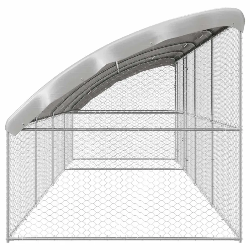 Šunų narvas 4 pcs Sidabro 8 x 2 x 2 m Galvanizuotas plienas