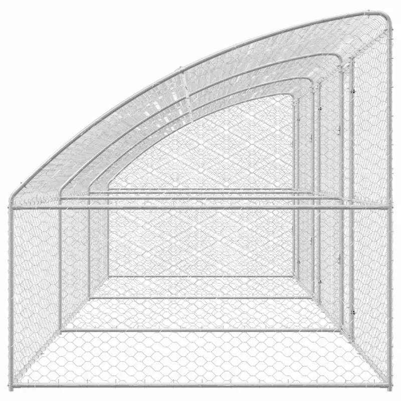 Šunų narvas 3 pcs Sidabro 6 x 2 x 2 m Galvanizuotas plienas