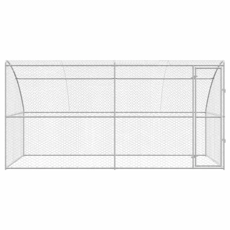 Šunų narvas 2 pcs Sidabro 4 x 2 x 2 m Galvanizuotas plienas