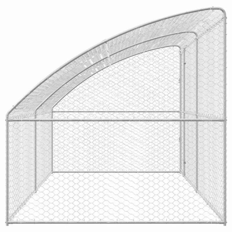 Šunų narvas 2 pcs Sidabro 4 x 2 x 2 m Galvanizuotas plienas