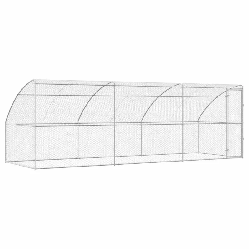 Šunų narvas 3 pcs Sidabro 6 x 2 x 2 m Galvanizuotas plienas