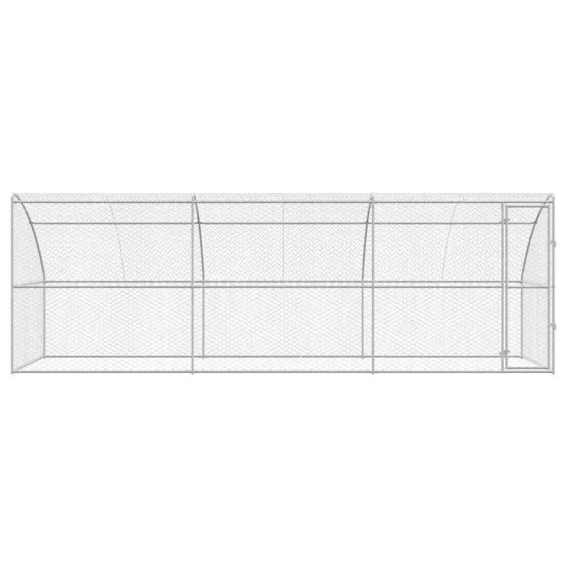 Šunų narvas 3 pcs Sidabro 6 x 2 x 2 m Galvanizuotas plienas