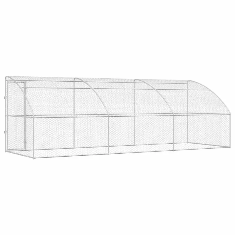 Šunų narvas 3 pcs Sidabro 6 x 2 x 2 m Galvanizuotas plienas