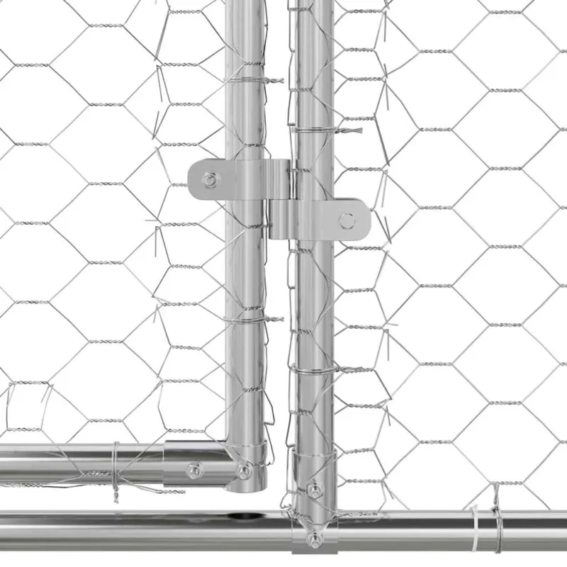 Šunų narvas 3 pcs Sidabro 6 x 2 x 2 m Galvanizuotas plienas