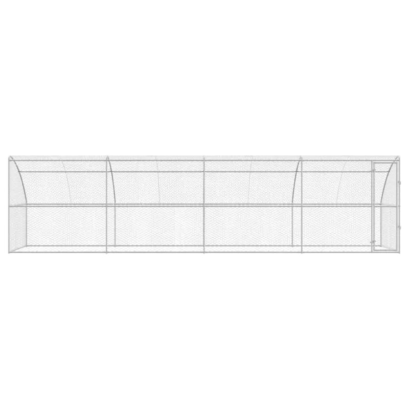 Šunų narvas 4 pcs Sidabro 8 x 2 x 2 m Galvanizuotas plienas
