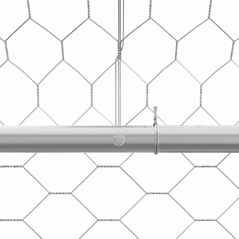 Šunų narvas 3 pcs Sidabro 6 x 2 x 2 m Galvanizuotas plienas