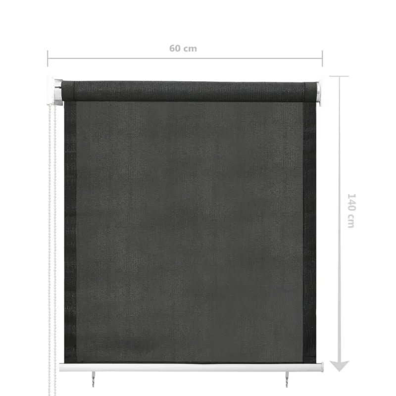 Lauko roletas, antracito spalvos, 60x140cm