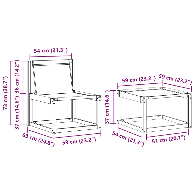 Lauko sofos komplektas su pagalve 4 pcs Natūralus ir bežinis
