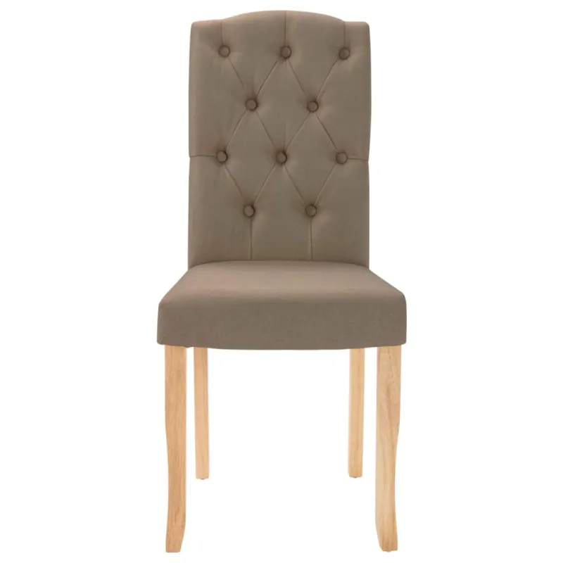 Valgomojo kėdės, 4vnt., taupe spalvos, audinys
