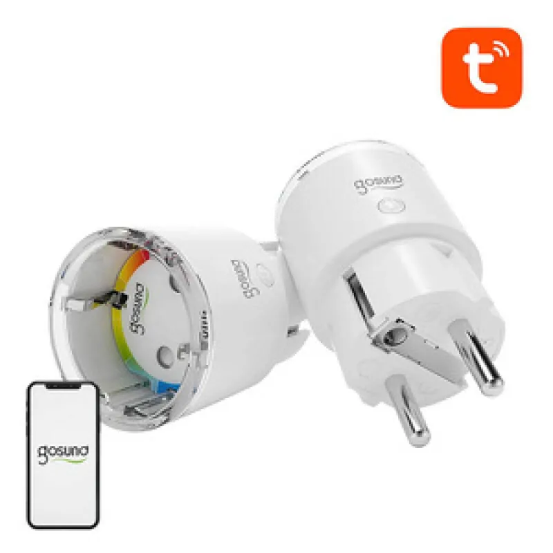Gosund EP2 WiFi smart socket, 2 pieces (two-pack) 10A Tuya universal