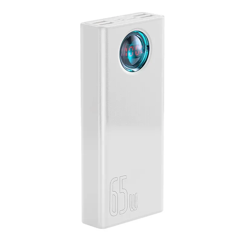 Powerbank Baseus Amblight 30000mAh, 4xUSB, USB-C, 65W (white) universal