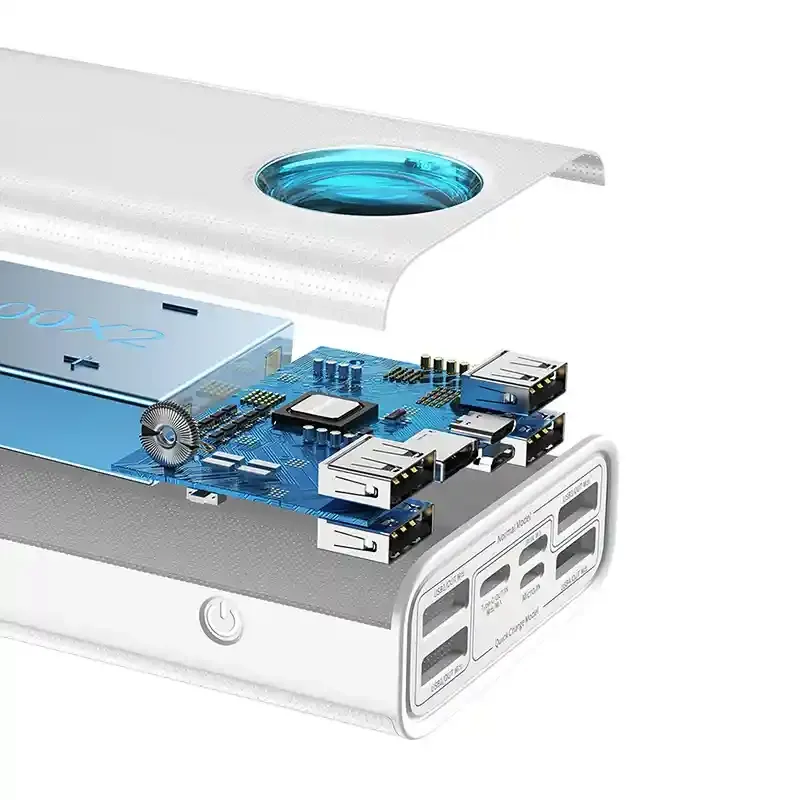 Powerbank Baseus Amblight 30000mAh, 4xUSB, USB-C, 65W (white) universal
