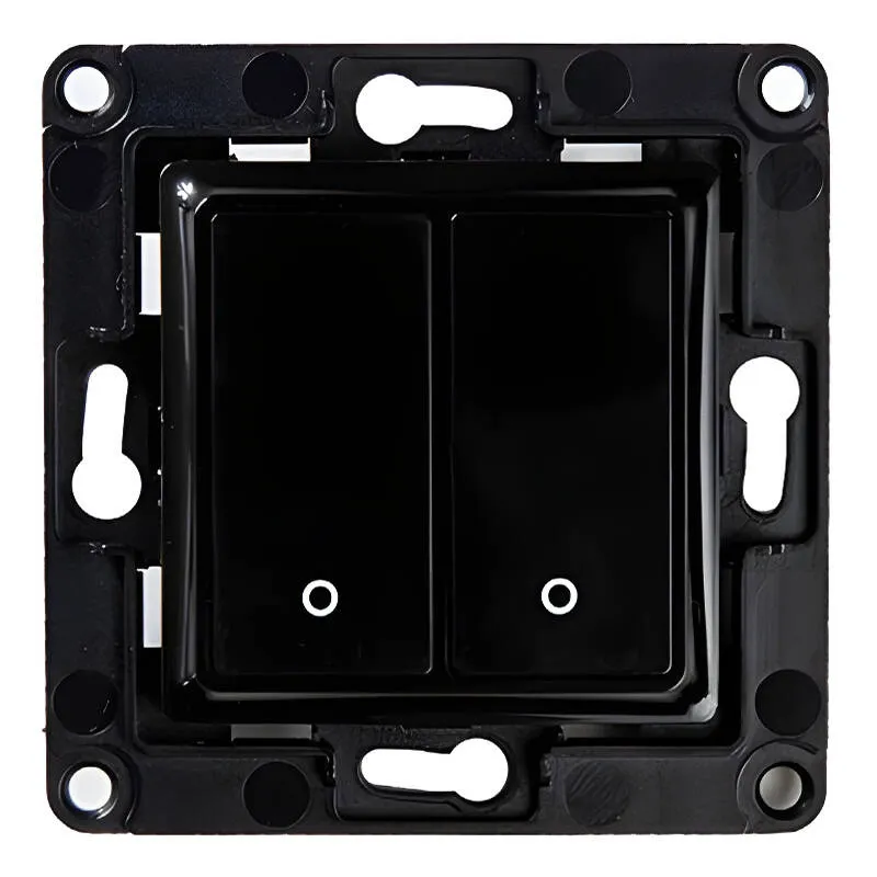 Shelly wall switch 2 button (Black) universal