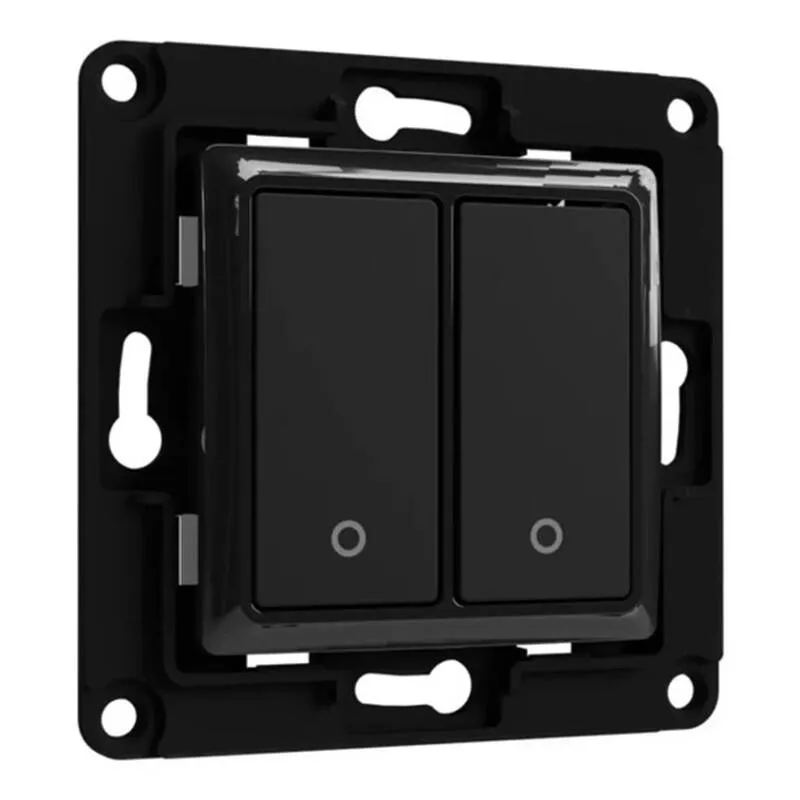 Shelly wall switch 2 button (Black) universal