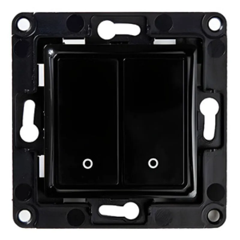 Shelly wall switch 2 button (Black) universal