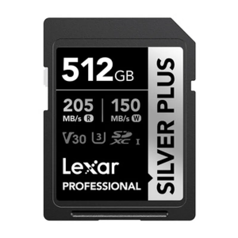 Lexar Professional SILVER PLUS SDXC 512GB memory card universal