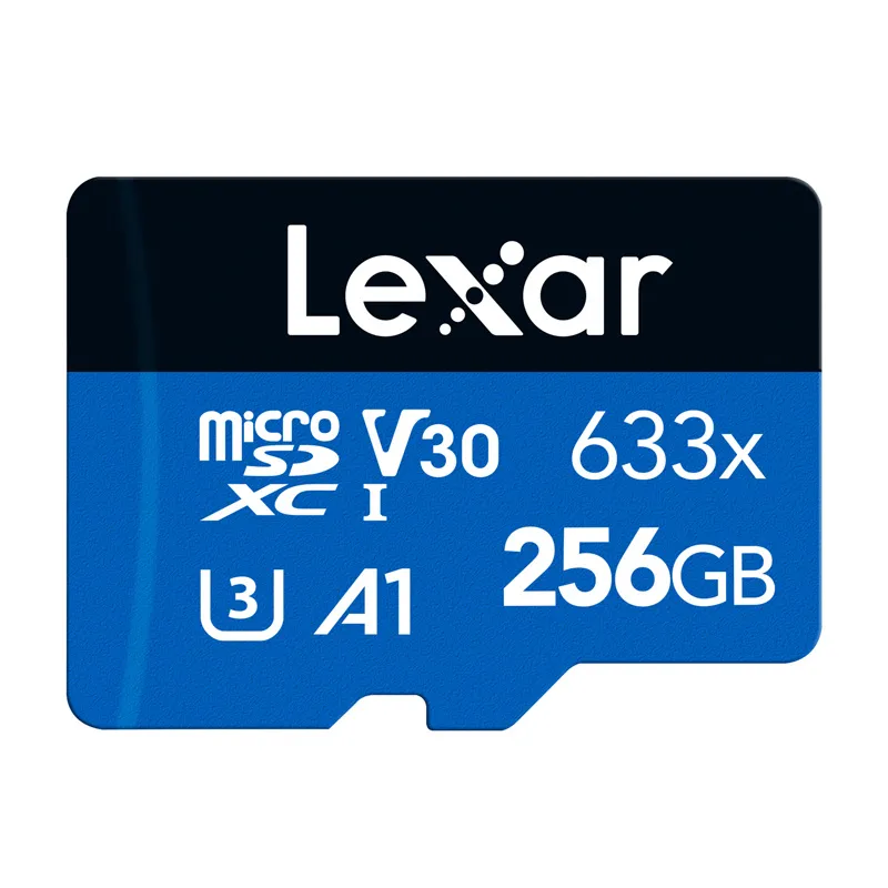 Lexar High-Performance 633x microSDXC 256GB memory card + SD adapter universal