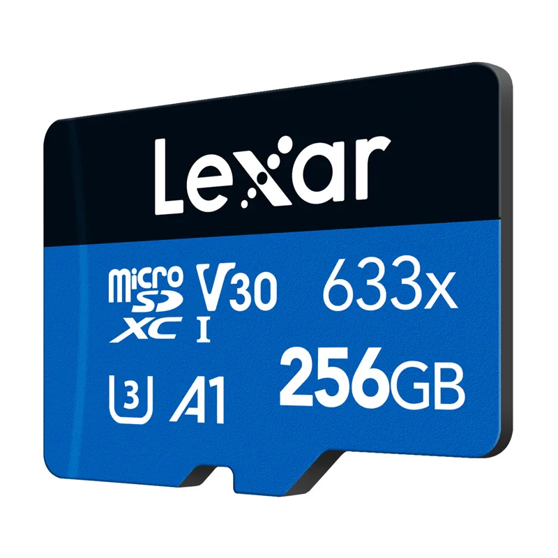 Lexar High-Performance 633x microSDXC 256GB memory card + SD adapter universal