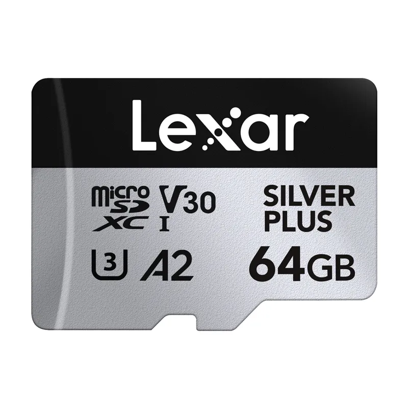 Karta pamięci Lexar High-Performance Silver Plus microSDXC 64GB + adapter universal