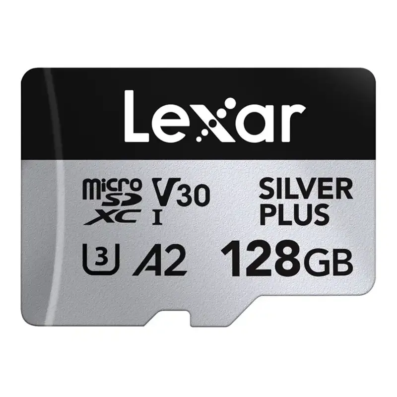 Karta pamięci Lexar High-Performance Silver Plus microSDXC 128GB + adapter universal