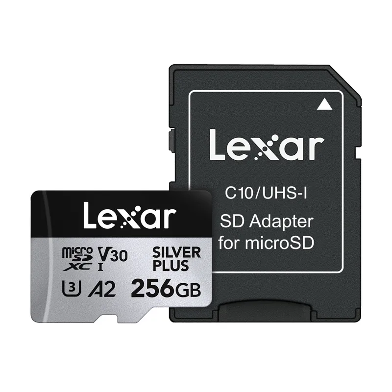 Karta pamięci Lexar High-Performance Silver Plus microSDXC 256GB + adapter universal