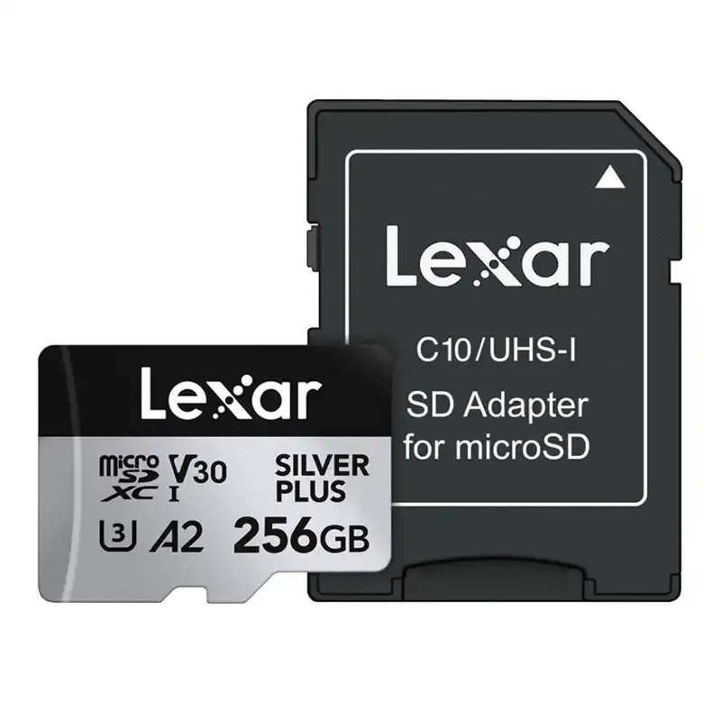 Karta pamięci Lexar High-Performance Silver Plus microSDXC 256GB + adapter universal