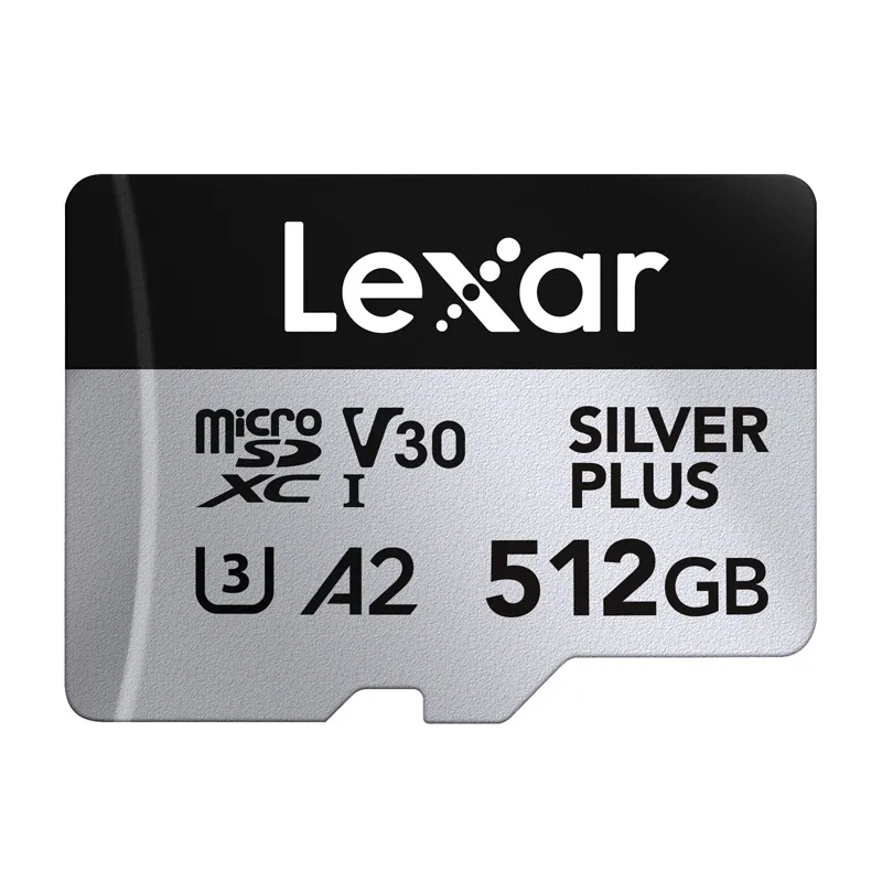 Karta pamięci Lexar High-Performance Silver Plus microSDXC 512GB + adapter universal