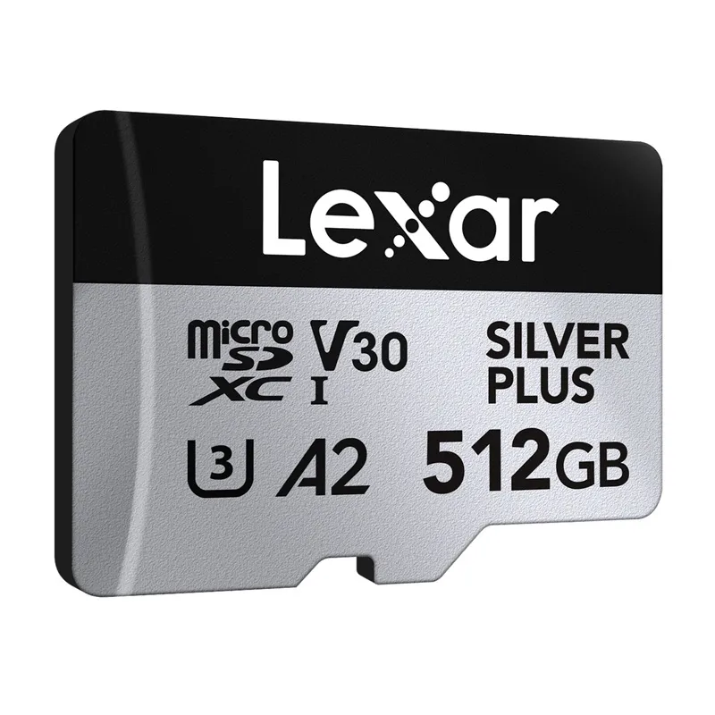 Karta pamięci Lexar High-Performance Silver Plus microSDXC 512GB + adapter universal