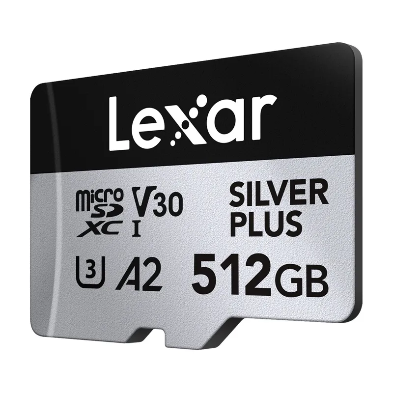 Karta pamięci Lexar High-Performance Silver Plus microSDXC 512GB + adapter universal